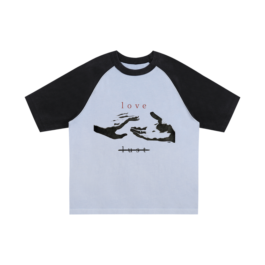 Color-Blocked Raglan Sleeve T-Shirt