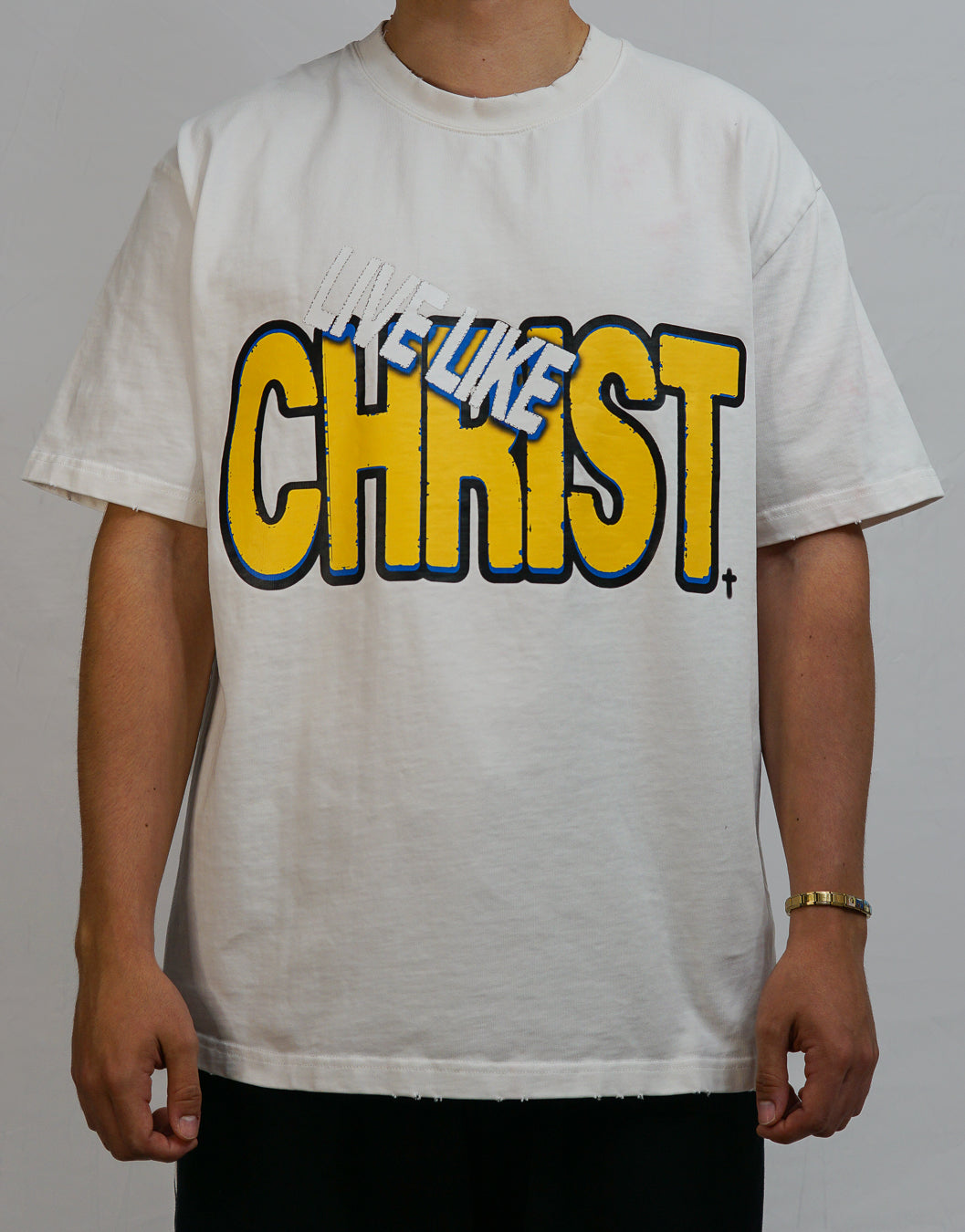 Heavyweight Vintage Washed Frayed T-Shirt