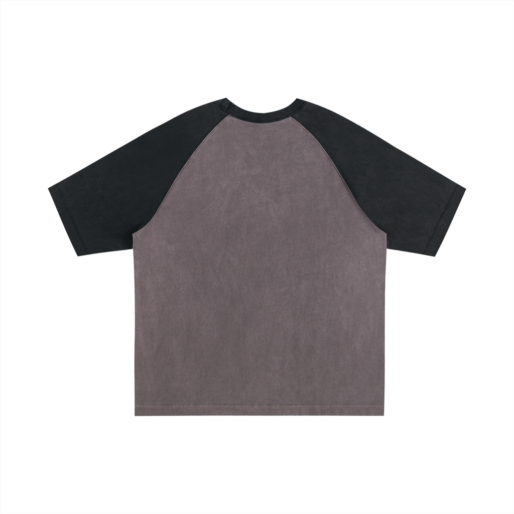 Color-Blocked Raglan Sleeve T-Shirt