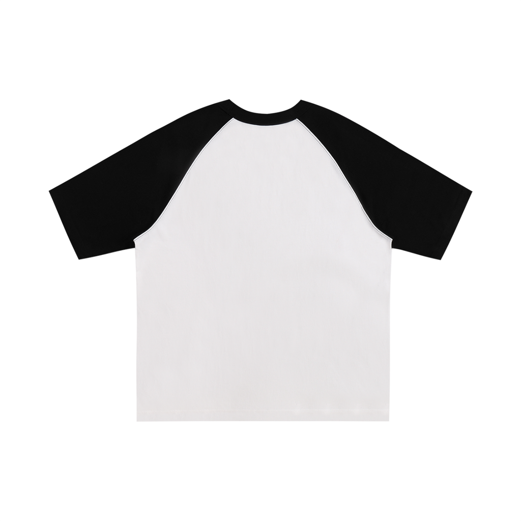Color-Blocked Raglan Sleeve T-Shirt