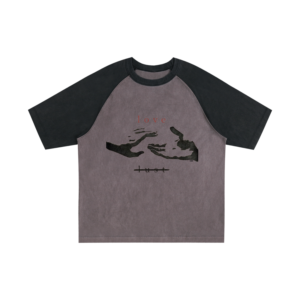 Color-Blocked Raglan Sleeve T-Shirt